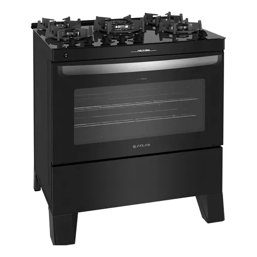 Fogão 5 Bocas Atlas Mesa de Vidro 127V/220V